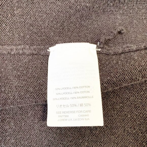 J. Crew lyocell cotton blend long sleeve tunic duster open cardigan sweater - Picture 8 of 10